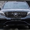 Panamericana Přední maska Mercedes Benz GLS W166 2016-2019 stříbrná