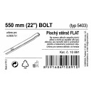 Stěrač FLAT BULK (BOLT) 22"/550mm