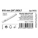 Stěrač FLAT BULK (BOLT) 24"/610mm