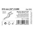 Stěrač FLAT BULK (CUBE) 32"/810mm