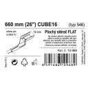 Stěrač FLAT BULK (CUBE16) 26"/660mm