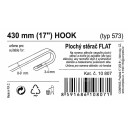 Stěrač FLAT BULK (HOOK) 17"/430mm