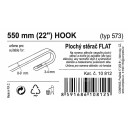 Stěrač FLAT BULK (HOOK) 22"/550mm