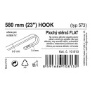 Stěrač FLAT BULK (HOOK) 23"/580mm