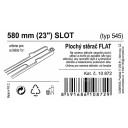 Stěrač FLAT BULK (SLOT) 23"/580mm