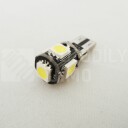 Superlight LED autožárovka T10 W5W 12V 5 Led diod SMD 5050 bílá 6500K CANBUS