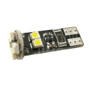 Superlight LED autožárovka T10 W5W 12V 8 Led diod SMD 3528 bílá 6500K CANBUS