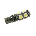 Superlight LED autožárovka T10 W5W 12V 9 Led diod SMD 5050 bílá 6500K CANBUS