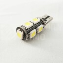 Superlight LED autožárovka T10 W5W 12V 9 Led diod SMD 5050 bílá 6500K CANBUS