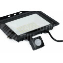 Superlight LED reflektor černý 50W s čidlem pohybu a soumraku IP66 4750 lm 220V