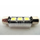 Superlight LED žárovka sufit 12V 36mm 3led diody SMD 5050 CAN-BUS bílá 6500K