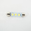 Superlight LED žárovka sufit 12V 42mm 3led diody SMD 5050 bílá 6500K