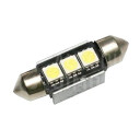 Superlight LED žárovka sufit 12V 42mm 3 led diody SMD 5050 CAN-BUS bílá 6500K