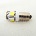 SuperLight LED žárovka T10 BA9S 12V 5led diod SMD 5050 bílá