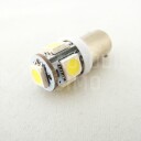 SuperLight LED žárovka T10 BA9S 12V 5led diod SMD 5050 bílá