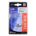 Žárovka 4 SMD LED 12V T10 s rezistorem CAN-BUS ready bílá